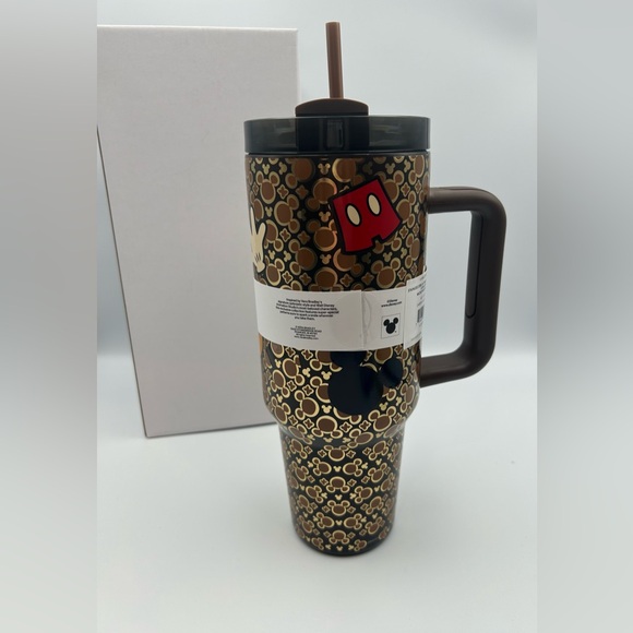 *New* Vera Bradley Disney Mickey Mouse Icon Tumbler W/ Gold/Brown Background - Picture 4 of 13